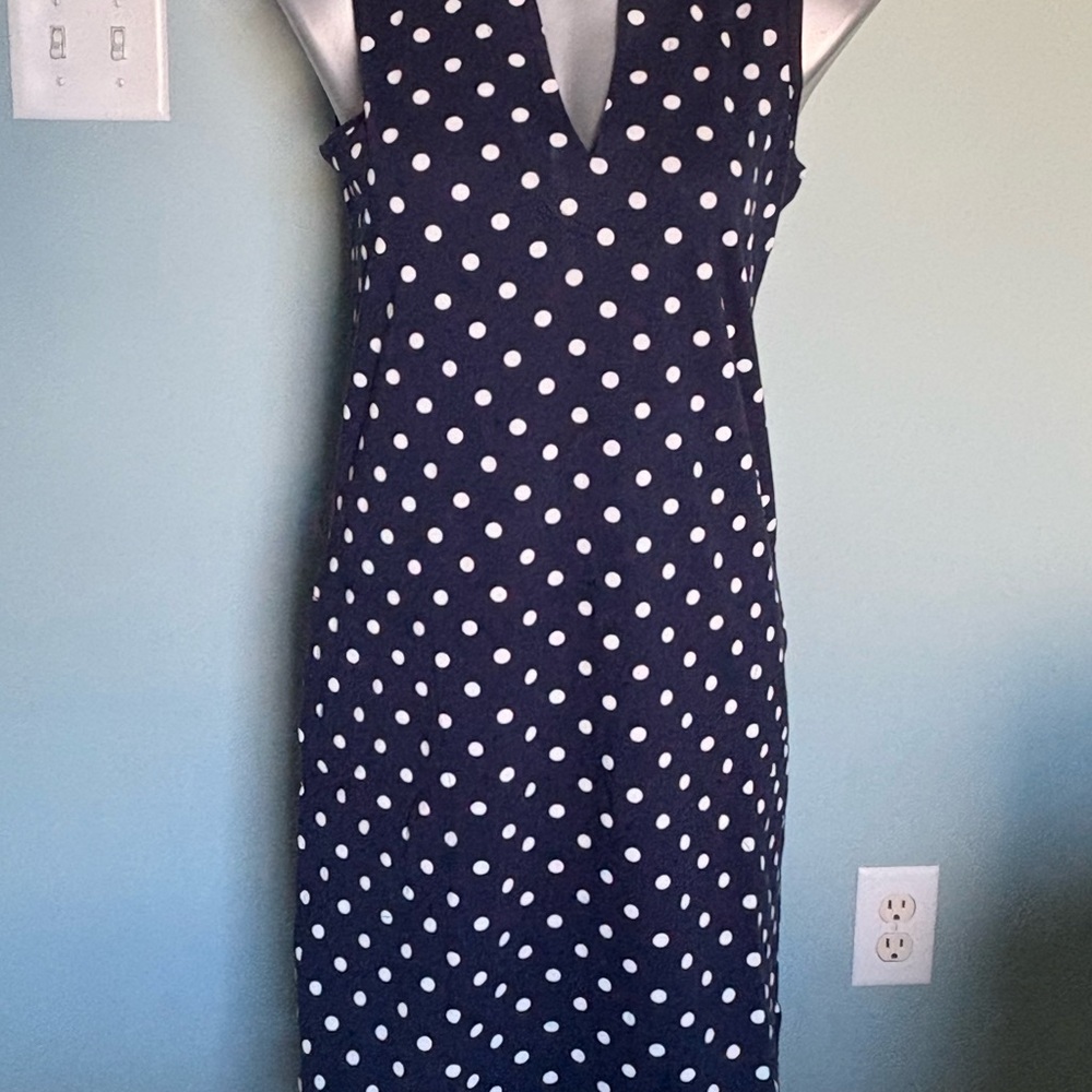 Polka Dot Sleeveless Dress Lands End
